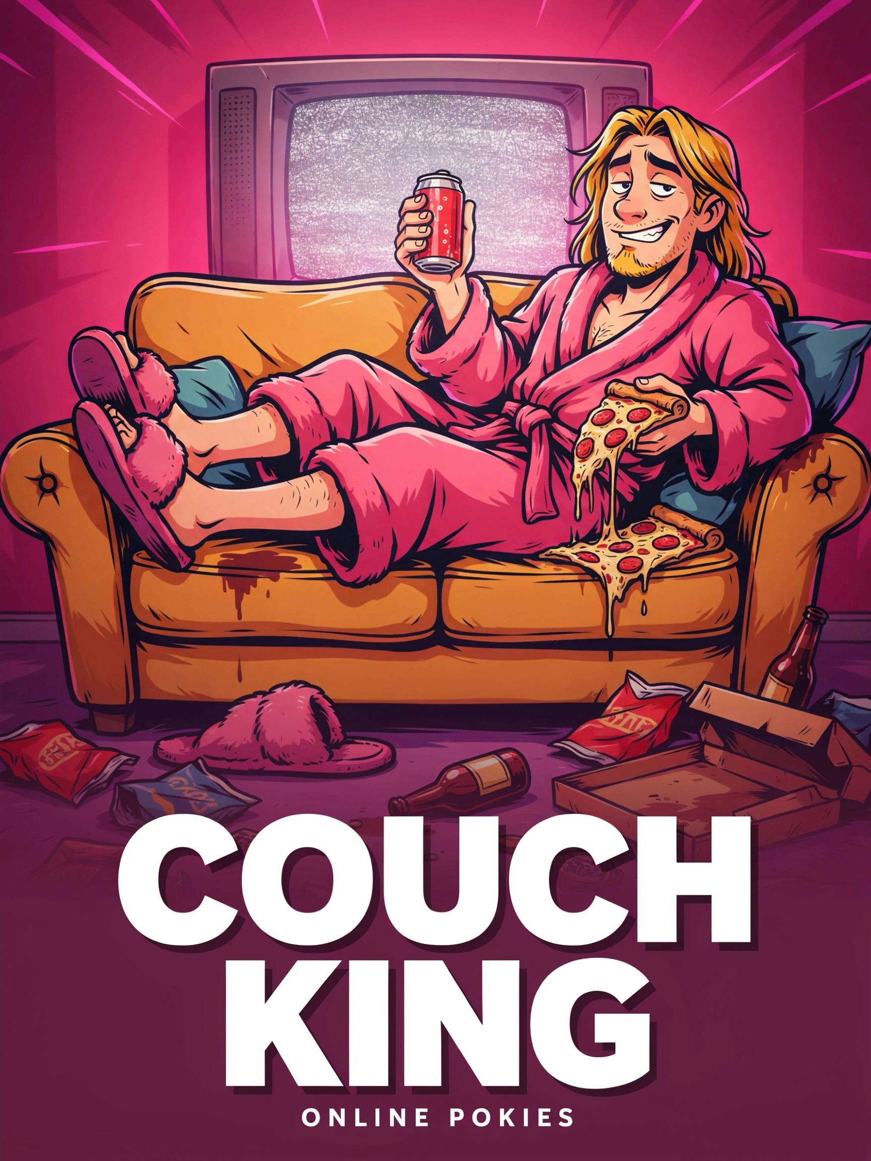 Sofa Surfer pokie title screen